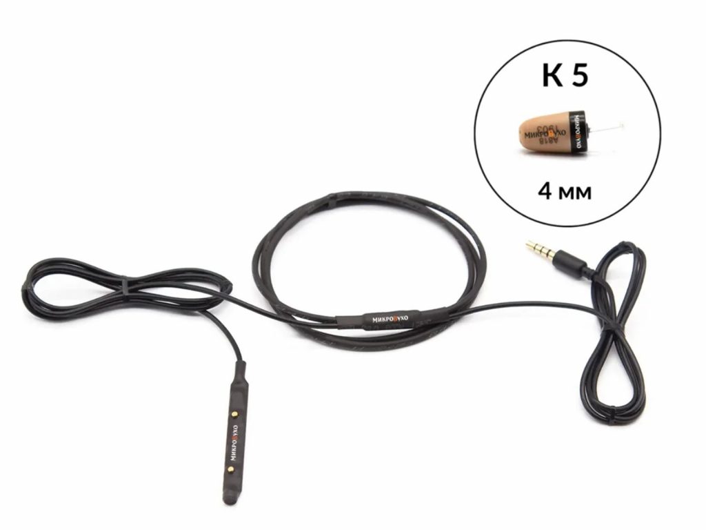 Гарнитура Connect с капсульным микронаушником K5 4 мм 2