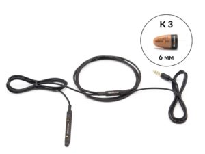 Connect с кнопкой-пищалкой и капсульным микронаушником K3 6 мм