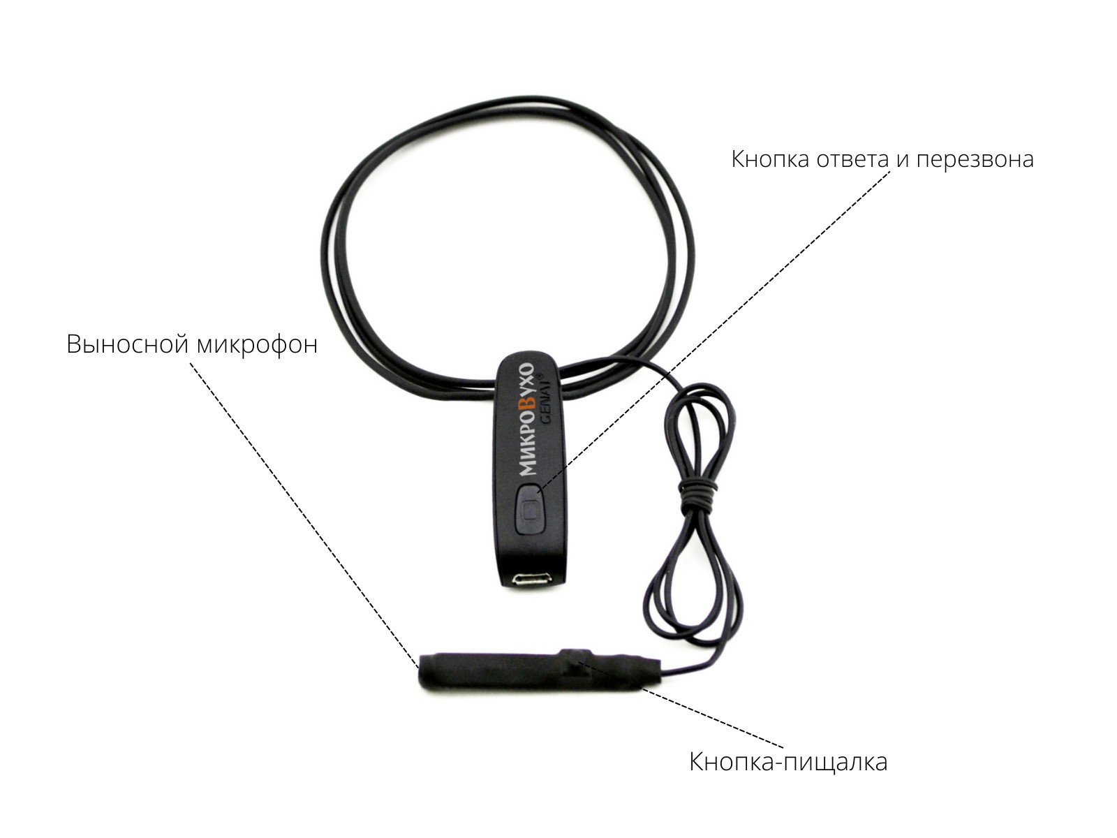 Гарнитура Bluetooth Basic с капсульным микронаушником Agger 10 мм 4