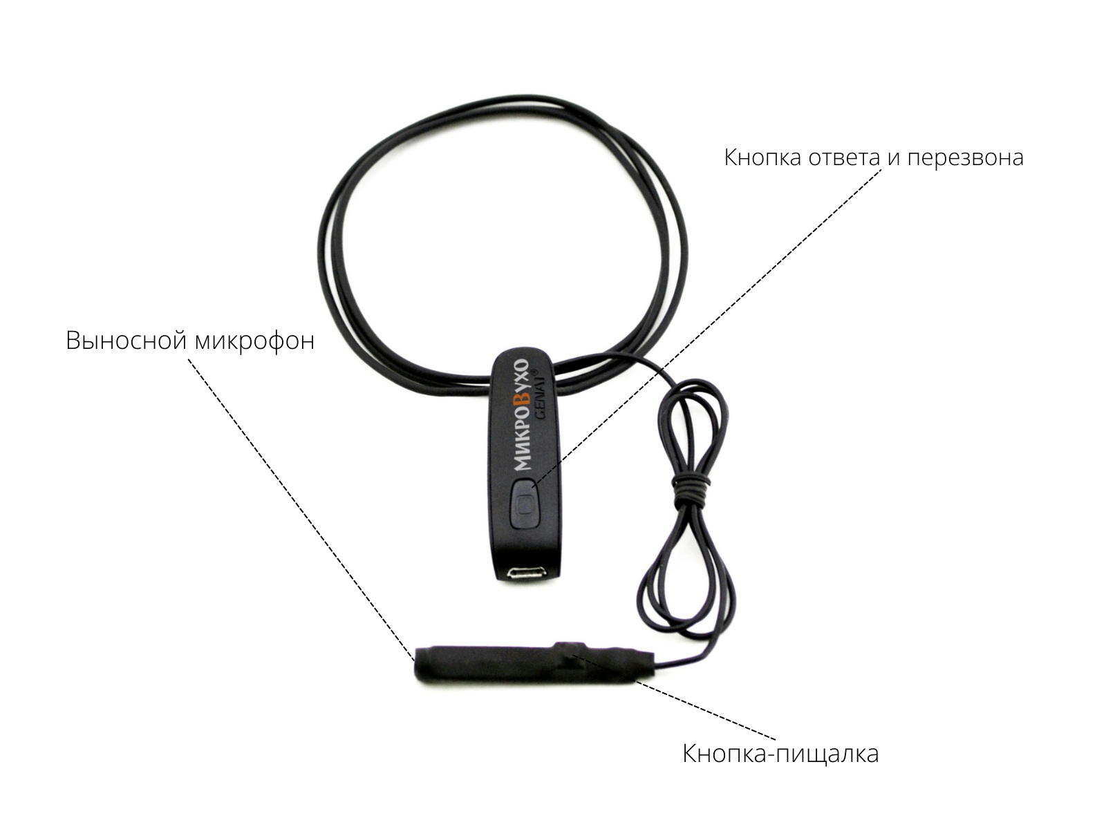 Bluetooth Basic с кнопкой-пищалкой и капсульным микронаушником K3 6 мм - изображение 2