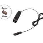 Гарнитура Bluetooth Box Basic с капсульным микронаушником Agger 10 мм 2