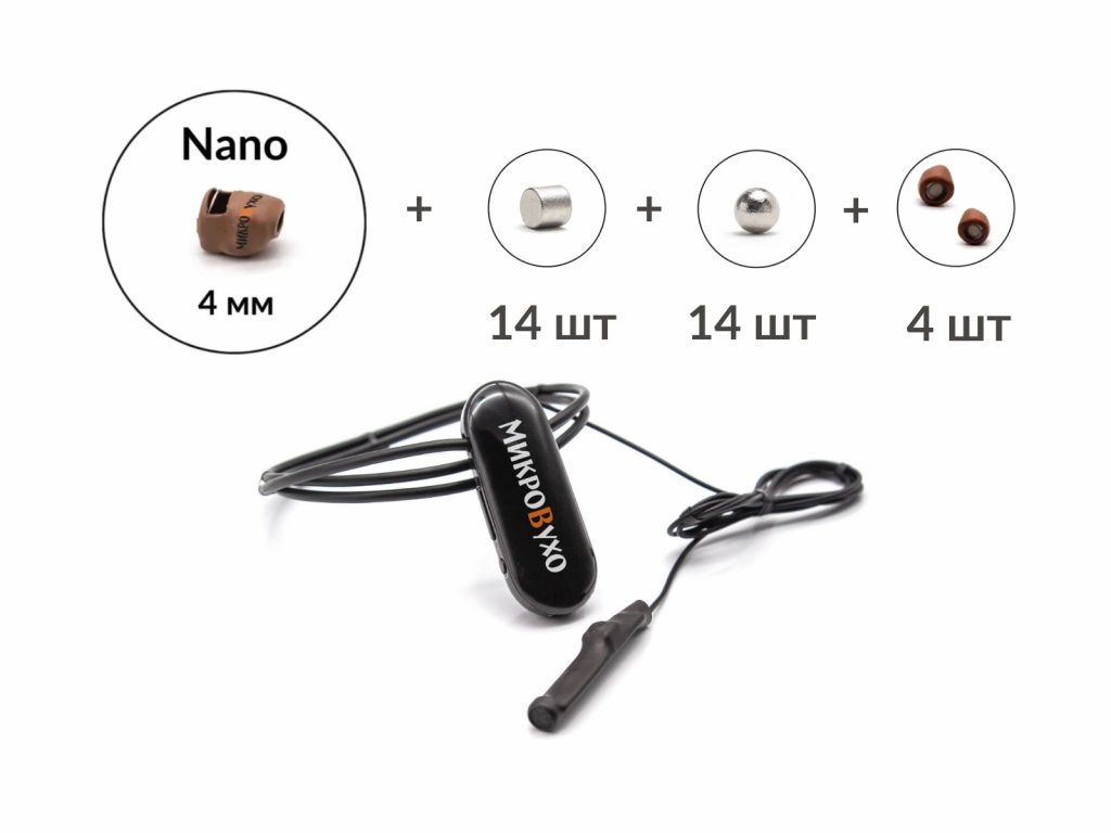 Универсальная гарнитура Bluetooth Pro с капсулой Nano 4 мм и магнитами 2 мм 2