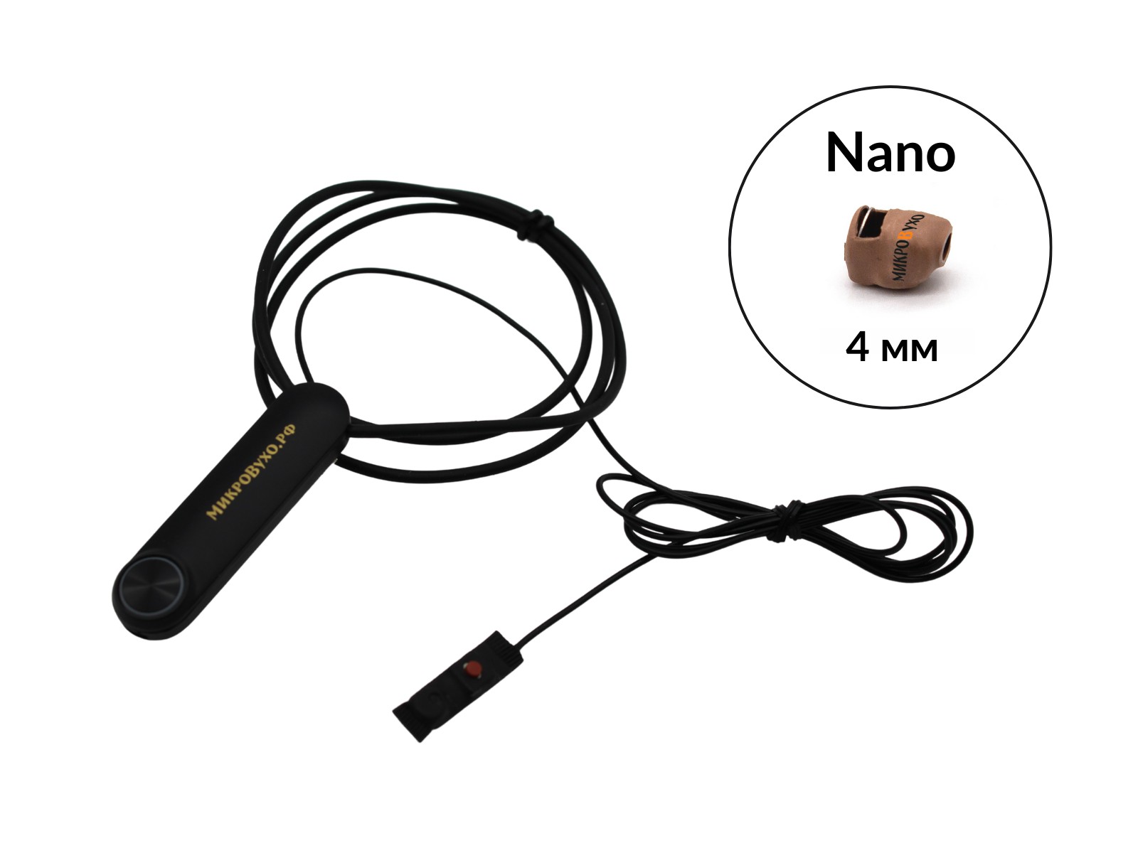 Гарнитура Bluetooth Standard с капсульным микронаушником Nano 4 мм 2