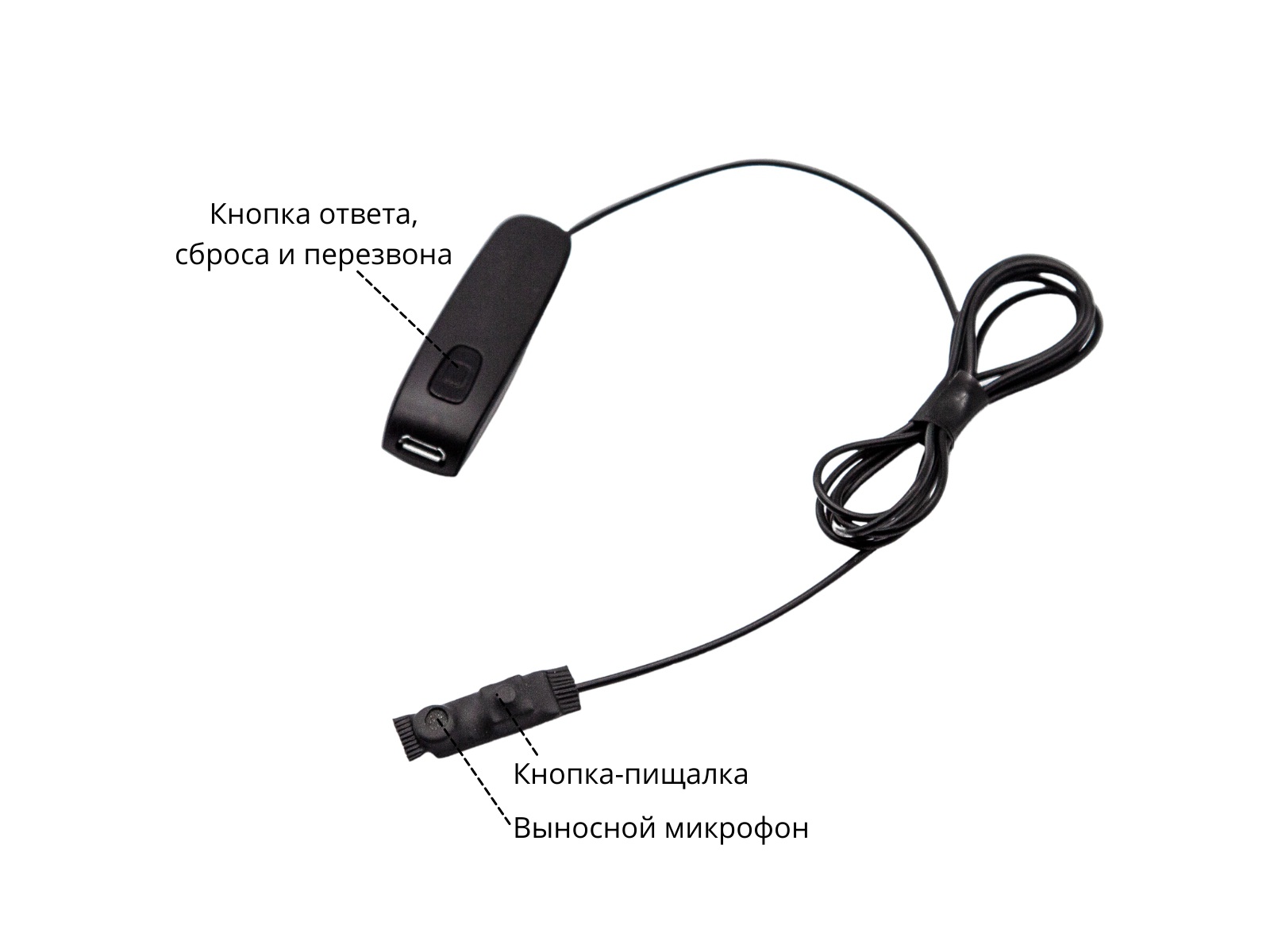 Bluetooth Box Basic с кнопкой-пищалкой и капсульным микронаушником K1 10мм
