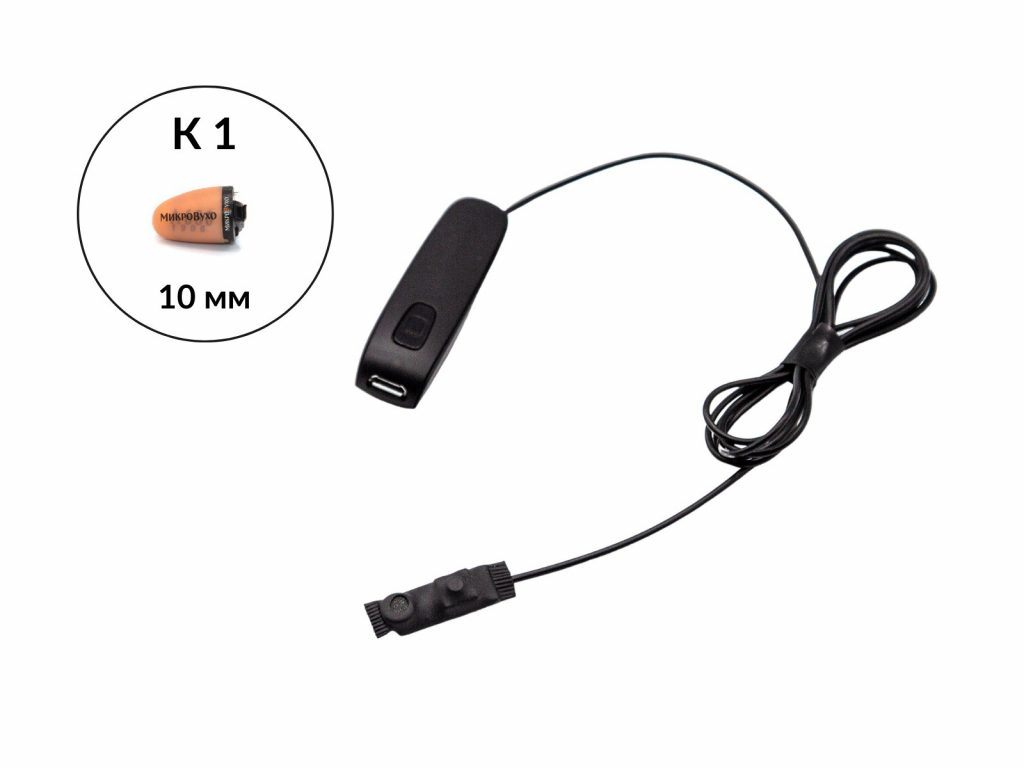 Гарнитура Bluetooth Box Basic с капсульным микронаушником K1 10мм 2