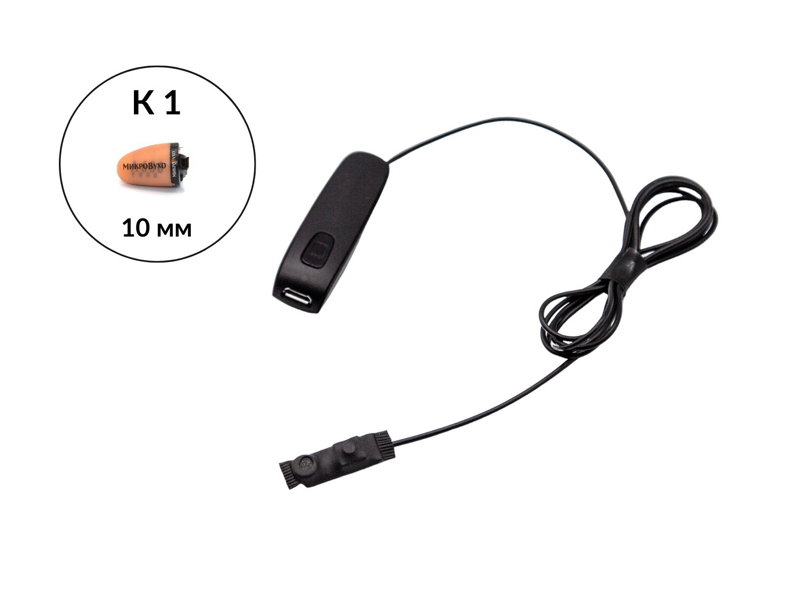 Гарнитура Bluetooth Box Basic с капсульным микронаушником K1 10мм - изображение 5