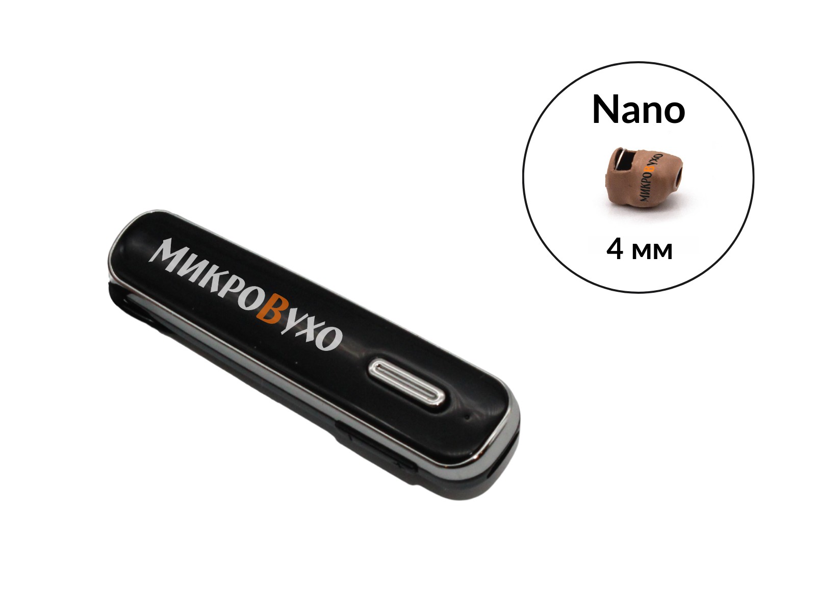Гарнитура Bluetooth Box Premier Lite с капсульным микронаушником Nano 4 мм 1