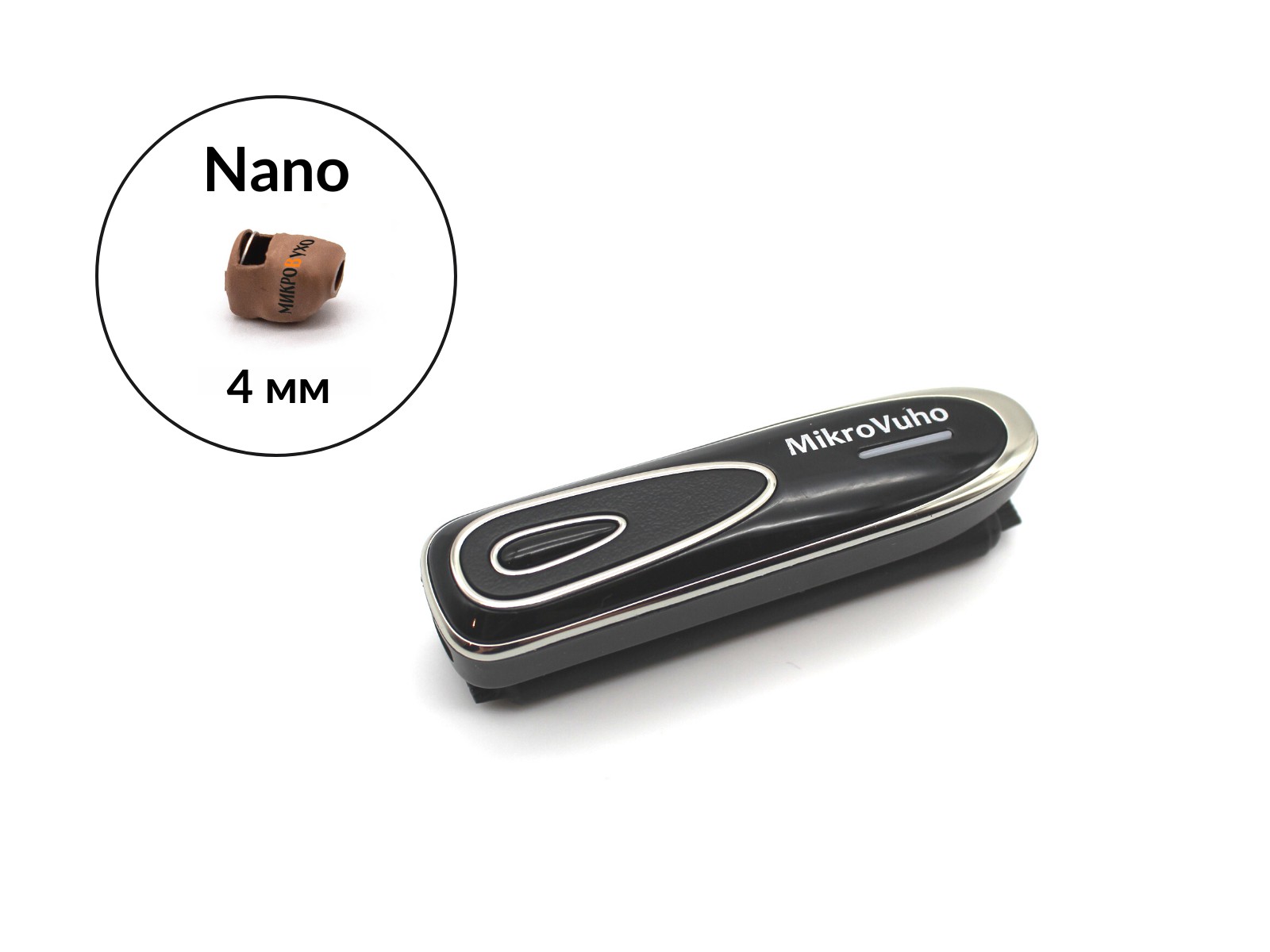 Гарнитура Bluetooth Box Premier Plus с капсульным микронаушником Nano 4 мм - изображение