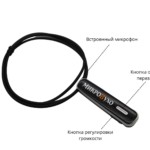 Гарнитура Bluetooth Premier Lite с капсульным микронаушником K5 4 мм 3