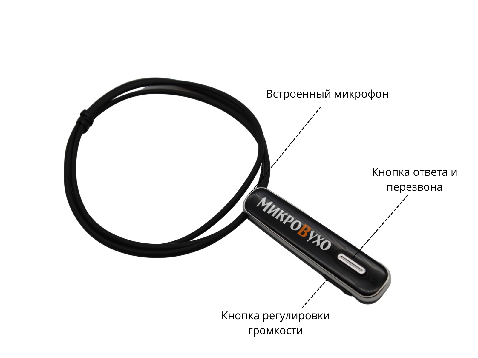 Гарнитура Bluetooth Premier Lite с капсульным микронаушником K5 4 мм 3