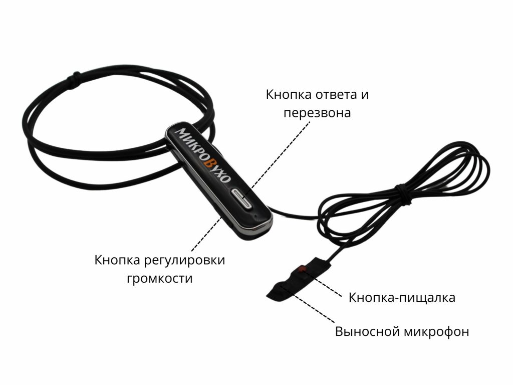 Bluetooth Premier Lite с кнопкой-пищалкой и капсульным микронаушником Premium 2